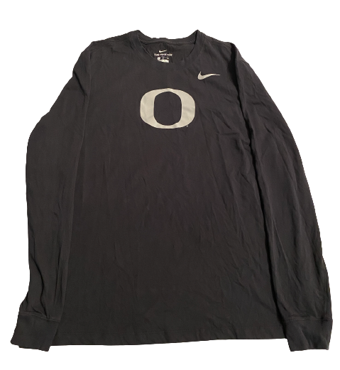 Nate Heaukulani Oregon Football Team Issued Long Sleeve Workout Shirt (Size XL)