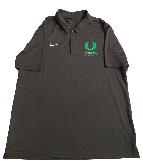 Nate Heaukulani Oregon Football Exclusive Polo Shirt (Size XL)