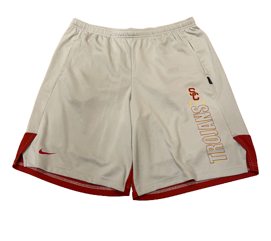 Erik Krommenhoek USC Football Team Issued Workout Shorts (Size XL)