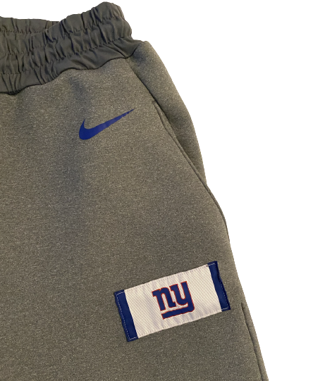 Alex Bachman New York Giants Exclusive Sweatpants with Magnetic Bottoms (Size L)