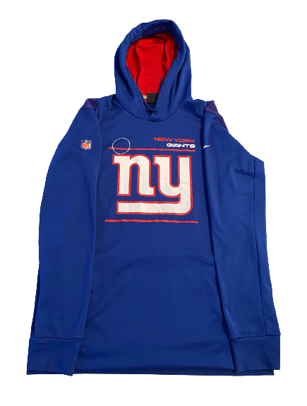 Alex Bachman New York Giants Team Issued Sweatshirt (Size L)