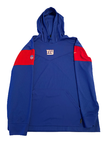 Alex Bachman New York Giants Team Issued Sweatshirt (Size XL)