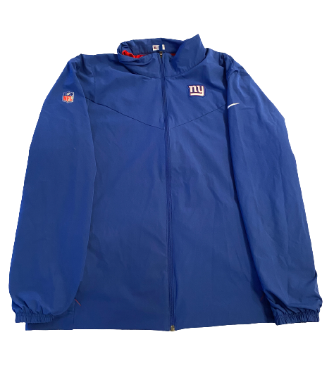 Alex Bachman New York Giants Team Issued Jacket with Player Tag (Size L)
