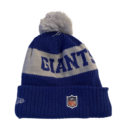 Alex Bachman New York Giants Team Issued Beanie Hat