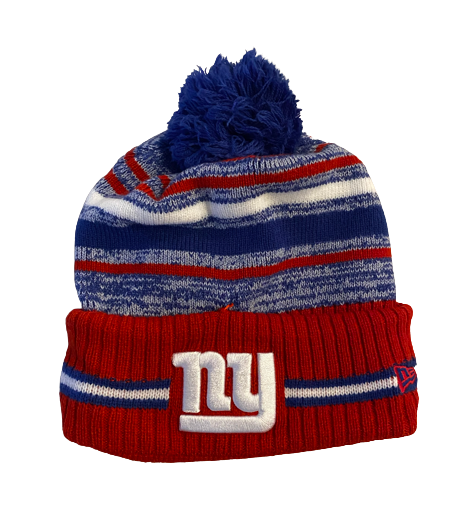 Alex Bachman New York Giants Exclusive Beanie Hat with Number