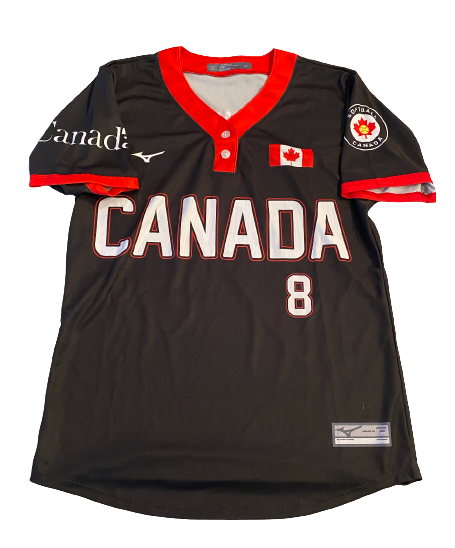 Victoria Hayward Team Canada Softball SIGNED Game Jersey (Size M)