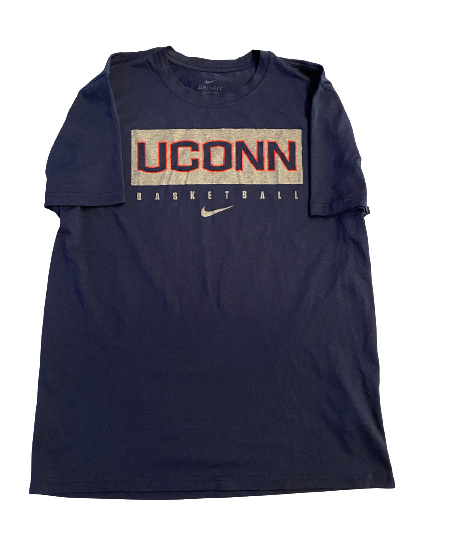 Megan Walker UCONN Basketball Team Issued Workout Shirt (Size M)