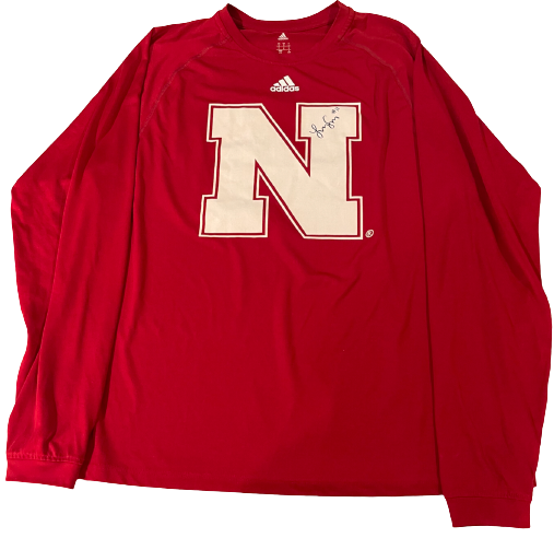 Lexi Sun Nebraska Volleyball SIGNED "N" Logo Practice Shirt (Size L)