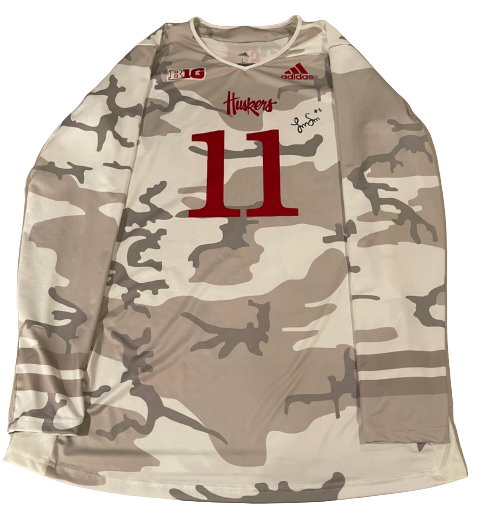 Lexi Sun Nebraska Volleyball SIGNED Game Issued Exclusive Camo 