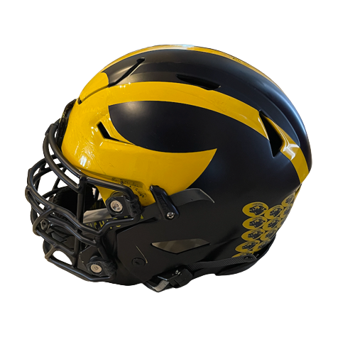 Stephen Spanellis Michigan Football 2019-2020 Game Worn Helmet (with C – The Players Trunk