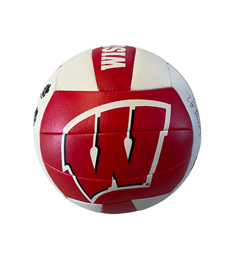Sydney Hilley Wisconsin Volleyball SIGNED Full-Size Volleyball