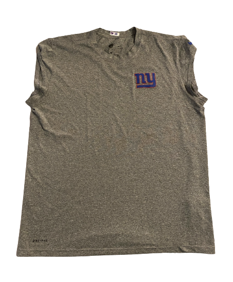 Collin Johnson New York Giants Team Issued Tank with Player Tag (Size L)