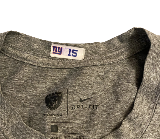 Collin Johnson New York Giants Team Issued Tank with Player Tag (Size L)