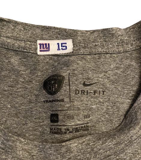 Collin Johnson New York Giants Team Issued Tank with Player Tag (Size 2XL)