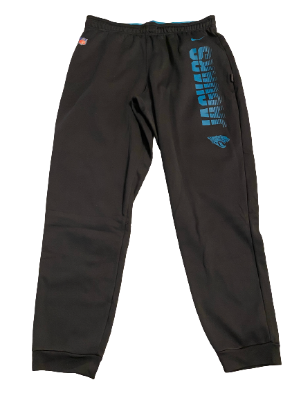 Collin Johnson Jacksonville Jaguars Team Issued On-Field Sweatpants with Player Tag (Size XL)