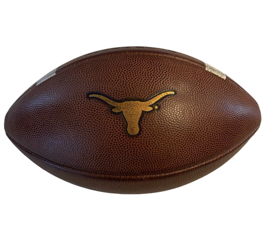 Collin Johnson Texas Authentic Game Football