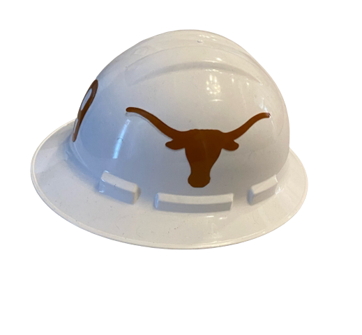 Collin Johnson Texas Football Hard Hat with Number