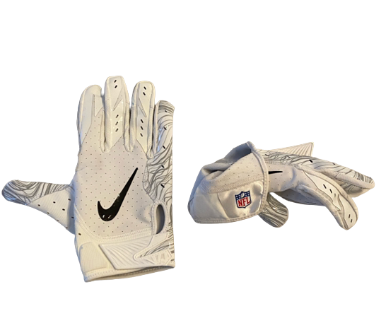 Collin Johnson New York Giants Team Issued NFL Football Gloves (Size XL)