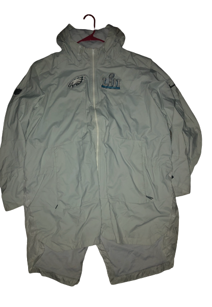 Chance Warmack Philadelphia Eagles Super Bowl Trench Coat Jacket (Size 4XL)