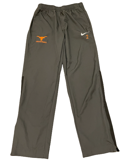 Jhenna Gabriel Texas Volleyball Team Exclusive Travel Sweatpants with Number Embroidered (Size M)