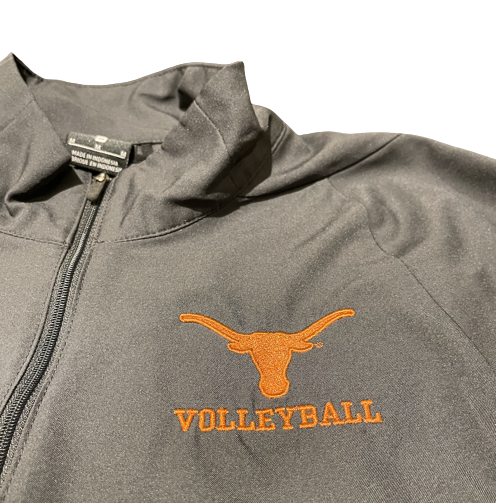 Jhenna Gabriel Texas Volleyball Player Exclusive Travel Jacket with Number Embroidered (Size M)