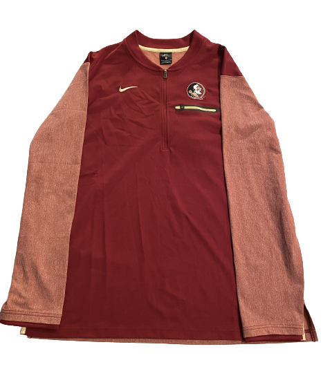 Chase Haney Florida State Baseball Team Issued Quarter-Zip Pullover (Size XL)