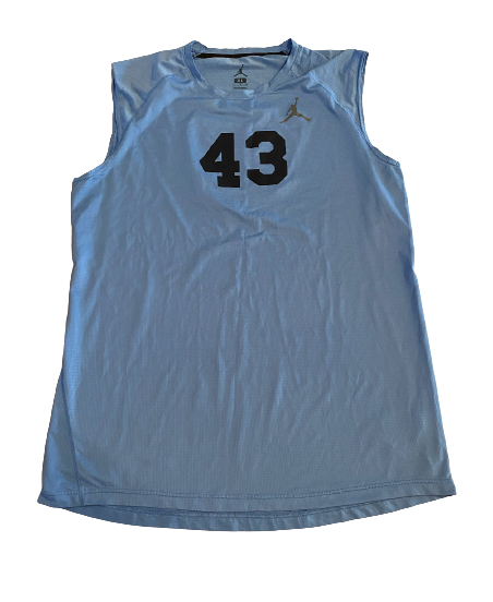 Braden Hunter North Carolina Football Team Issued Warm-Up Tank with Number (Size XL)