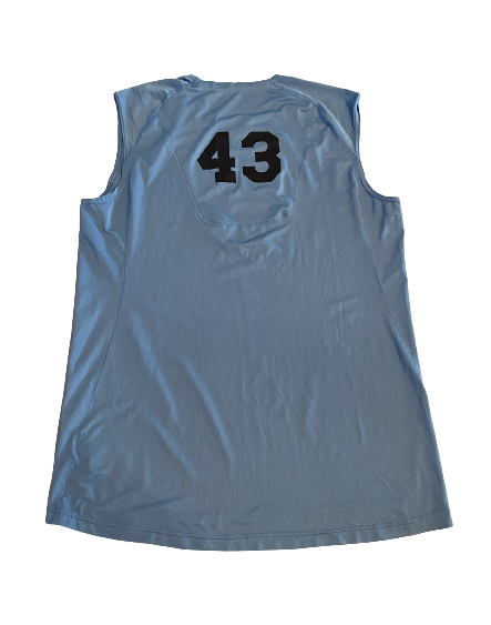 Braden Hunter North Carolina Football Team Issued Warm-Up Tank with Number (Size XL)