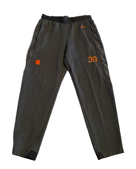 AJ Calabro Syracuse Football Exclusive Sweatpants with Number (Size L)