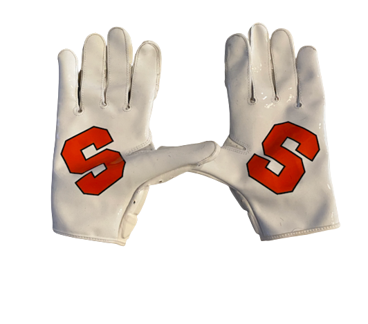 AJ Calabro Syracuse Football Player Exclusive Gloves (Size XL)