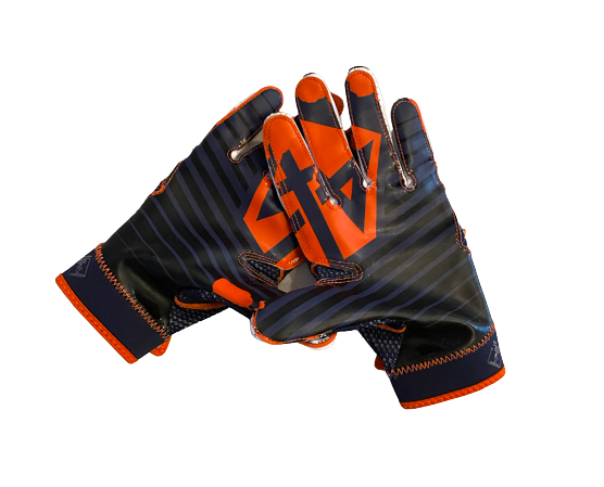 AJ Calabro Syracuse Football Player Exclusive "44 Logo" Gloves (Size M)