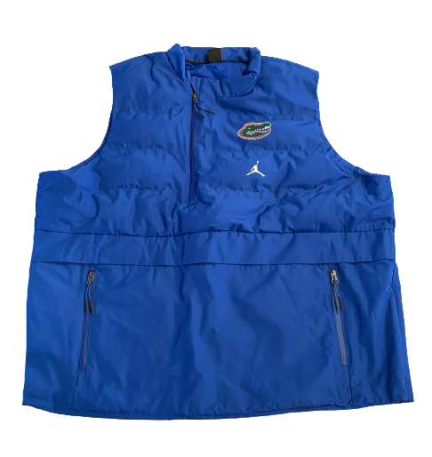 Brett Heggie Florida Football Team Issued Vest Jacket (Size 3XL)
