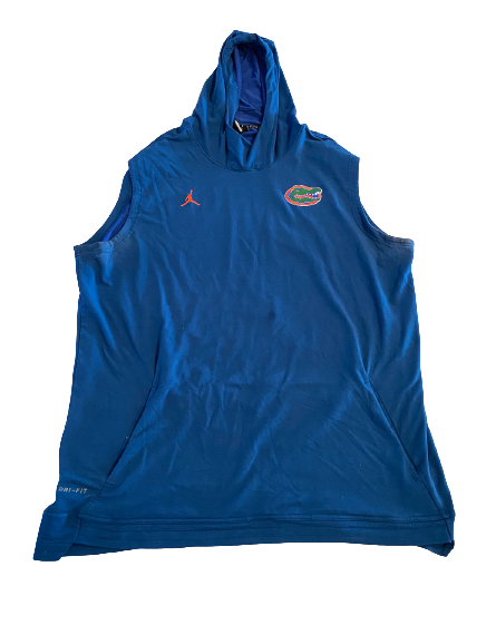Brett Heggie Florida Football Team Issued Sleeveless Hoodie (Size 2XL)