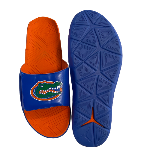 Brett Heggie Florida Football Team Issued Slides (Size 14)