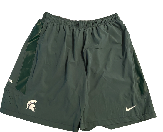 Kevin Jarvis Michigan State Football Team Issued Workout Shorts (Size 3XL)