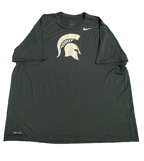 Kevin Jarvis Michigan State Football Team Issued T-Shirt (Size 3XL)