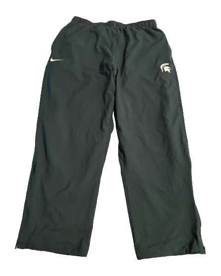 Kevin Jarvis Michigan State Football Team Issued Travel Sweatpants (Size 3XL)