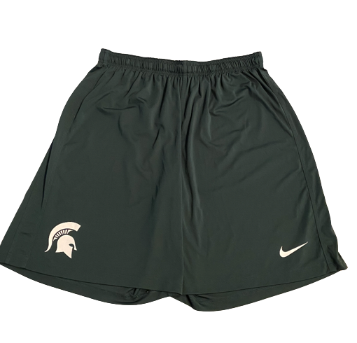 Kevin Jarvis Michigan State Football Team Issued Workout Shorts (Size 3XL)