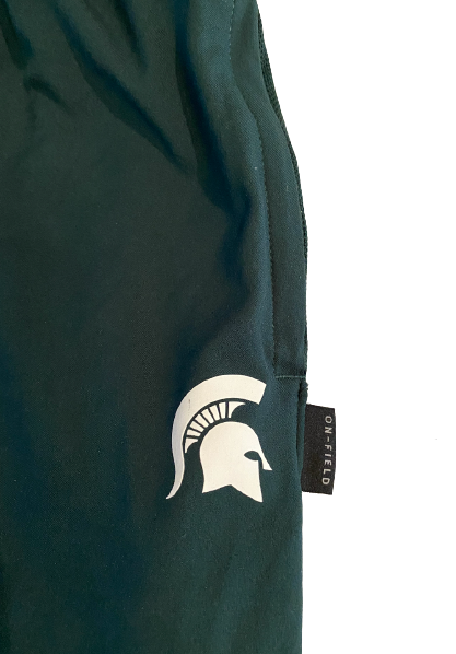 Kevin Jarvis Michigan State Football Team Issued On-Field Sweatpants (Size 3XL)