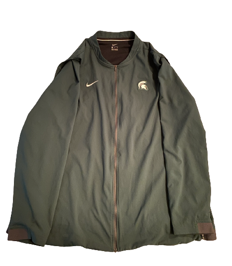 Kevin Jarvis Michigan State Football Team Issued Jacket (Size 2XL)