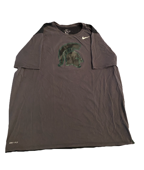 Kevin Jarvis Michigan State Football Team Issued T-Shirt (Size 3XL)