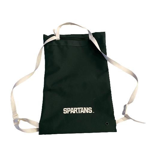 Kevin Jarvis Michigan State Football Team Issued Drawstring/Zipper Bag