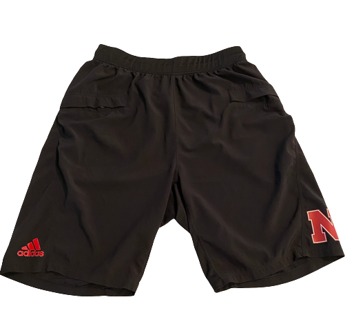 Todd Honas Nebraska Football Team Issued Workout Shorts (Size M)