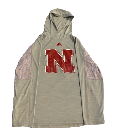 Todd Honas Nebraska Football Team Issued Performance Sweatshirt (Size L)