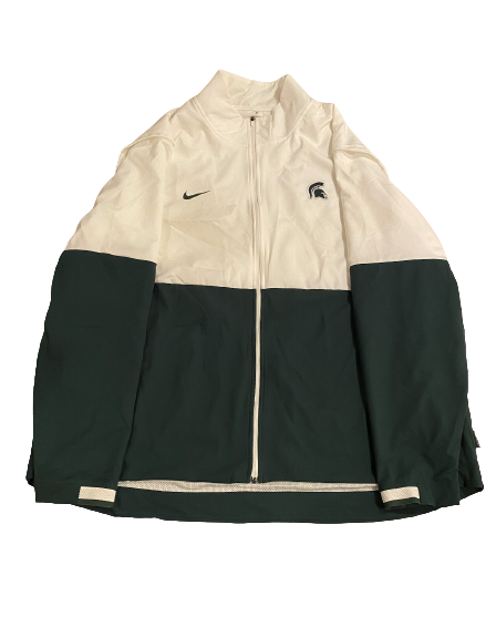 Matt Allen Michigan State Football Team Issued On-Field Jacket (Size 3XL)