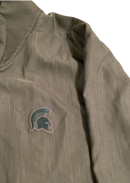 Matt Allen Michigan State Football Team Issued Travel Jacket (Size 3XL)