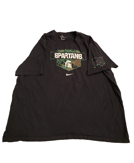 Matt Allen Michigan State Football Team Issued T-Shirt (Size 3XL)