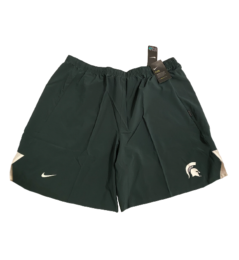 Matt Allen Michigan State Football Team Issued Workout Shorts (Size 4XL) - New with Tags
