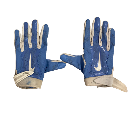 Gray Goodwyn North Carolina Football Player Exclusive Gloves (Size L)