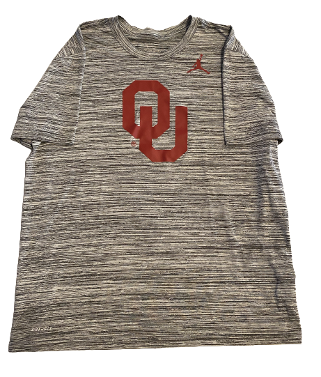 Reeves Mundschau Oklahoma Football Team Issued Jordan Shirt (Size L)